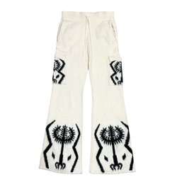 The Sacred Tree Mohair Flared Cargos (WHT)