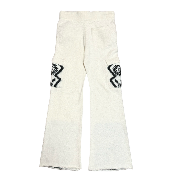 The Sacred Tree Mohair Flared Cargos (WHT)