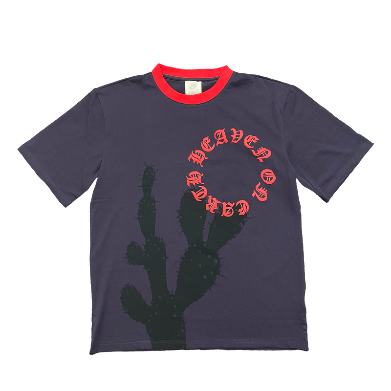 HEAVEN ON EARTH CACTUS RINGER TEE DUSK